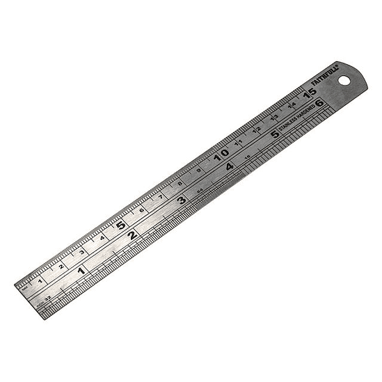 Régua de Medição em Aço com Escalas Métricas e Imperiais – Faithfull (Steel Rule Metric & Imperial) 2