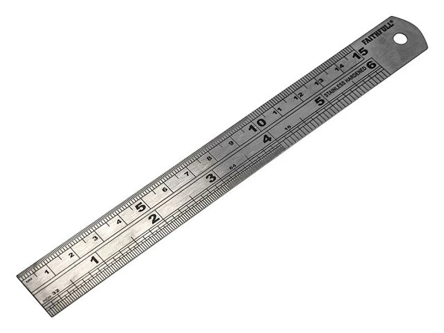 Régua de Medição em Aço com Escalas Métricas e Imperiais – Faithfull (Steel Rule Metric & Imperial) 2