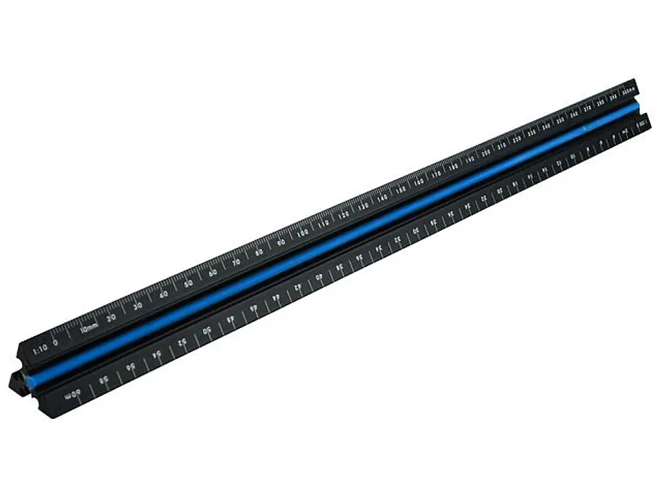 Régua de Escalas Triangular 300 mm – Faithfull (Prestige Tri-Scale Architect Rule) 2