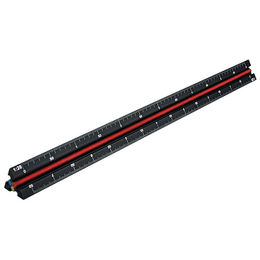 Régua de Escalas Triangular de Engenheiro 300 mm – Faithfull (Prestige Tri-Scale Engineer Rule) 2