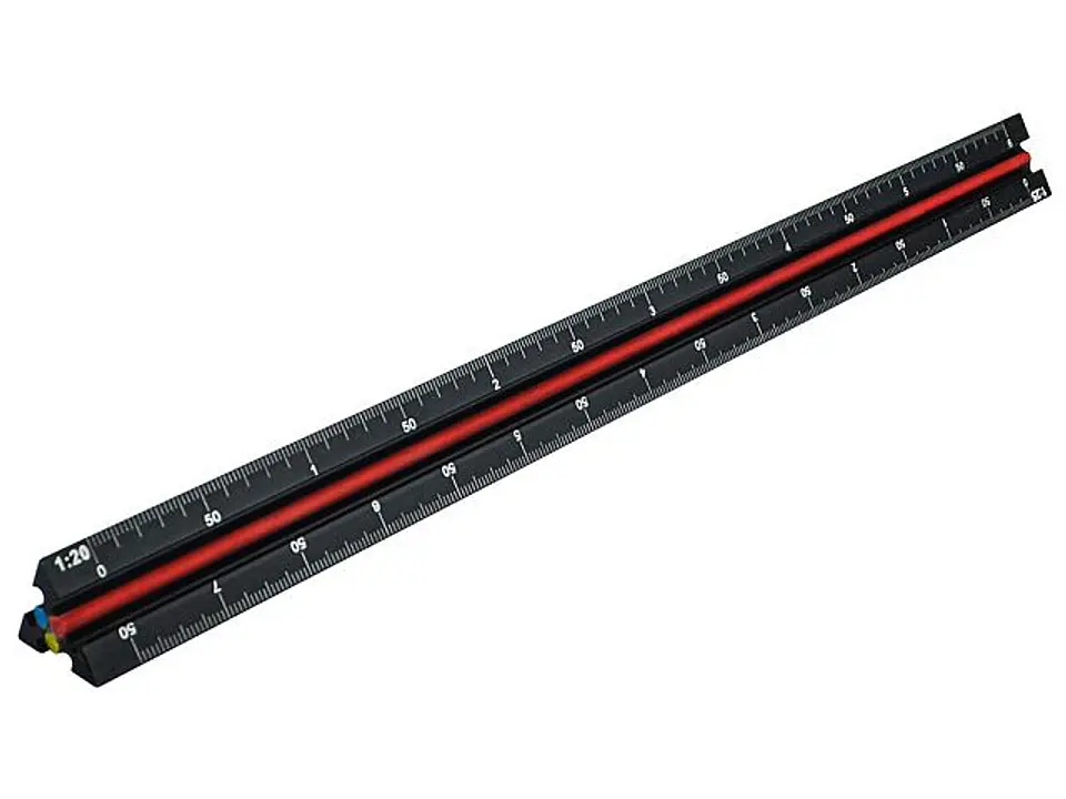 Régua de Escalas Triangular de Engenheiro 300 mm – Faithfull (Prestige Tri-Scale Engineer Rule) 2