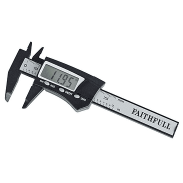 Paquímetro Digital de Bolso 75 mm em Fibra de Carbono – Faithfull (Pocket Digital Caliper) 2