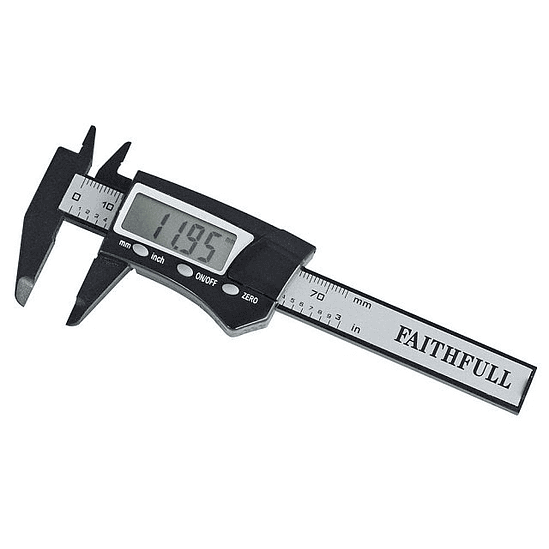 Paquímetro Digital de Bolso 75 mm em Fibra de Carbono – Faithfull (Pocket Digital Caliper) 2