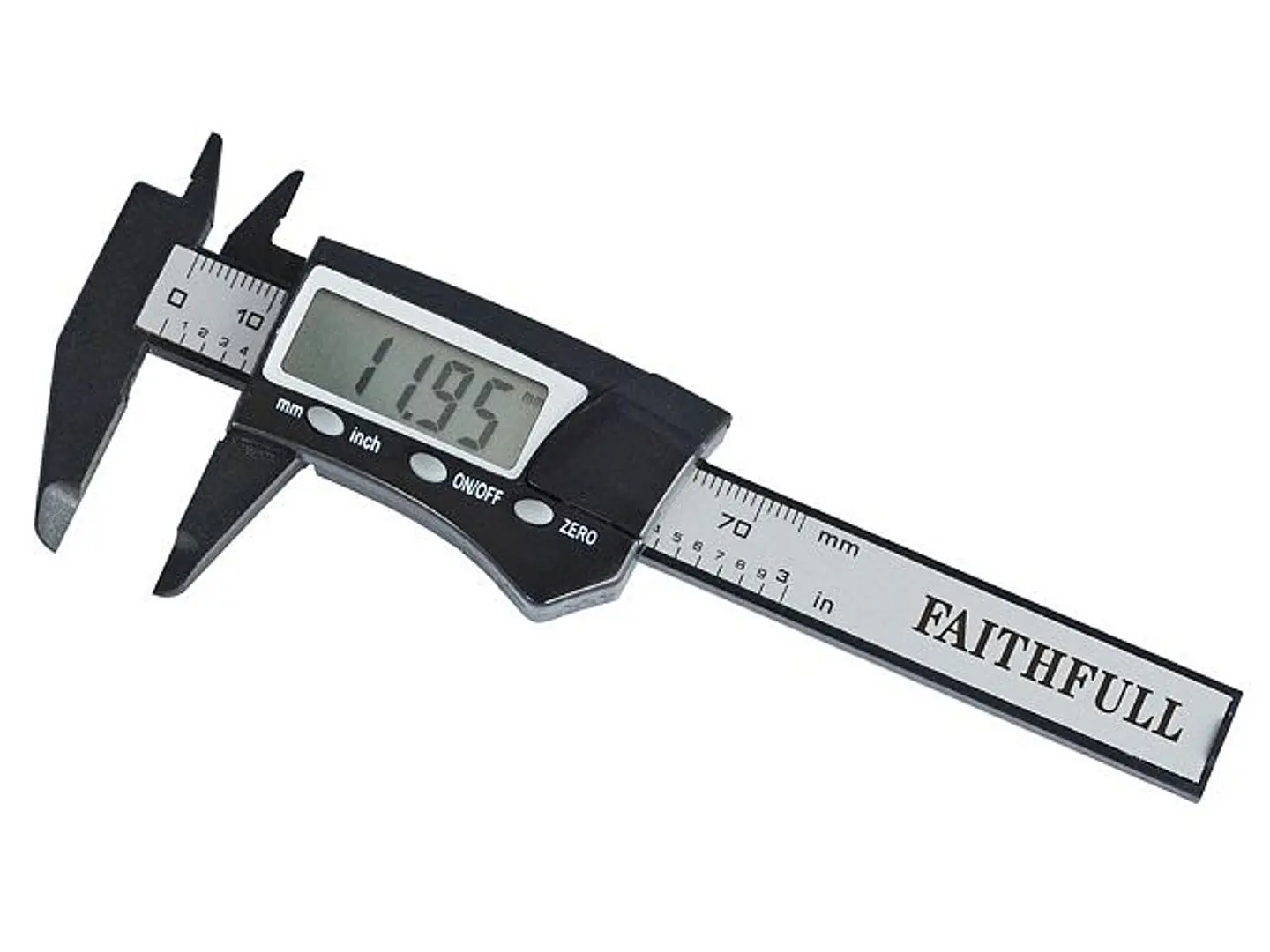 Paquímetro Digital de Bolso 75 mm em Fibra de Carbono – Faithfull (Pocket Digital Caliper) 2