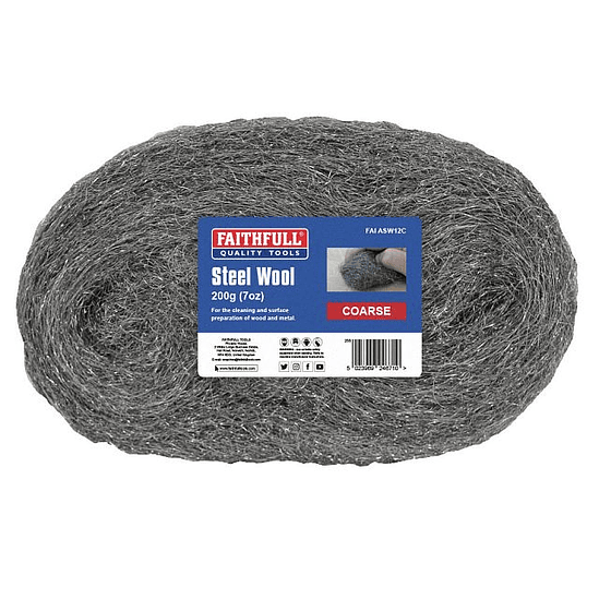 Lã de Aço Industrial para Acabamentos – Faithfull (Steel Wool) 2