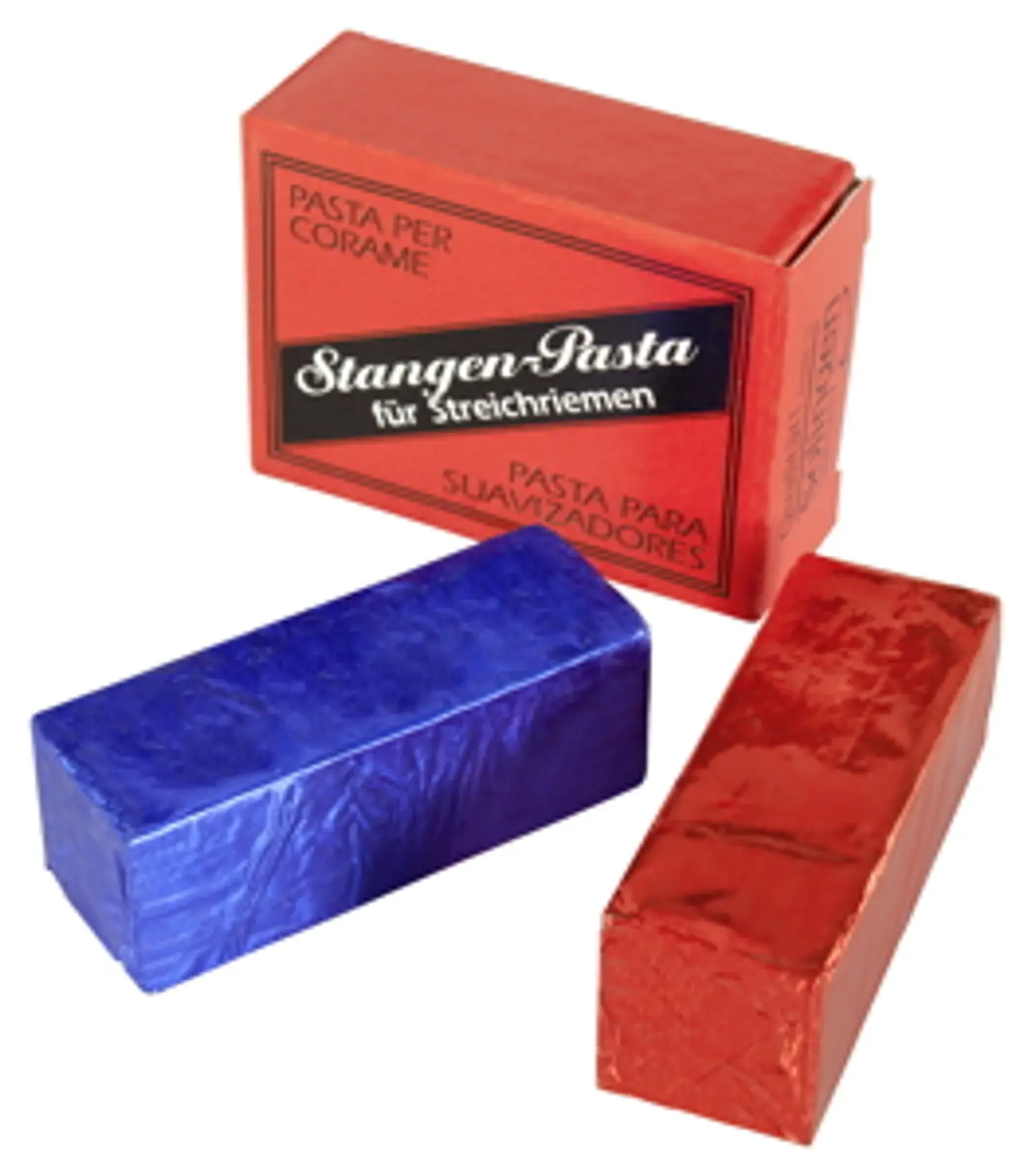 Pasta de Polimento para Strop (Vermelha / Preta) – Kirschen (Stropping Compound) 2