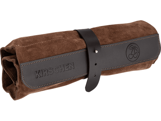 Conjunto de formões em estojo de couro marrom Kirschen 4