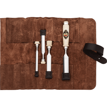 Conjunto de Formões em Bolsa de Couro Castanha – Kirschen (Chisel Set) 5