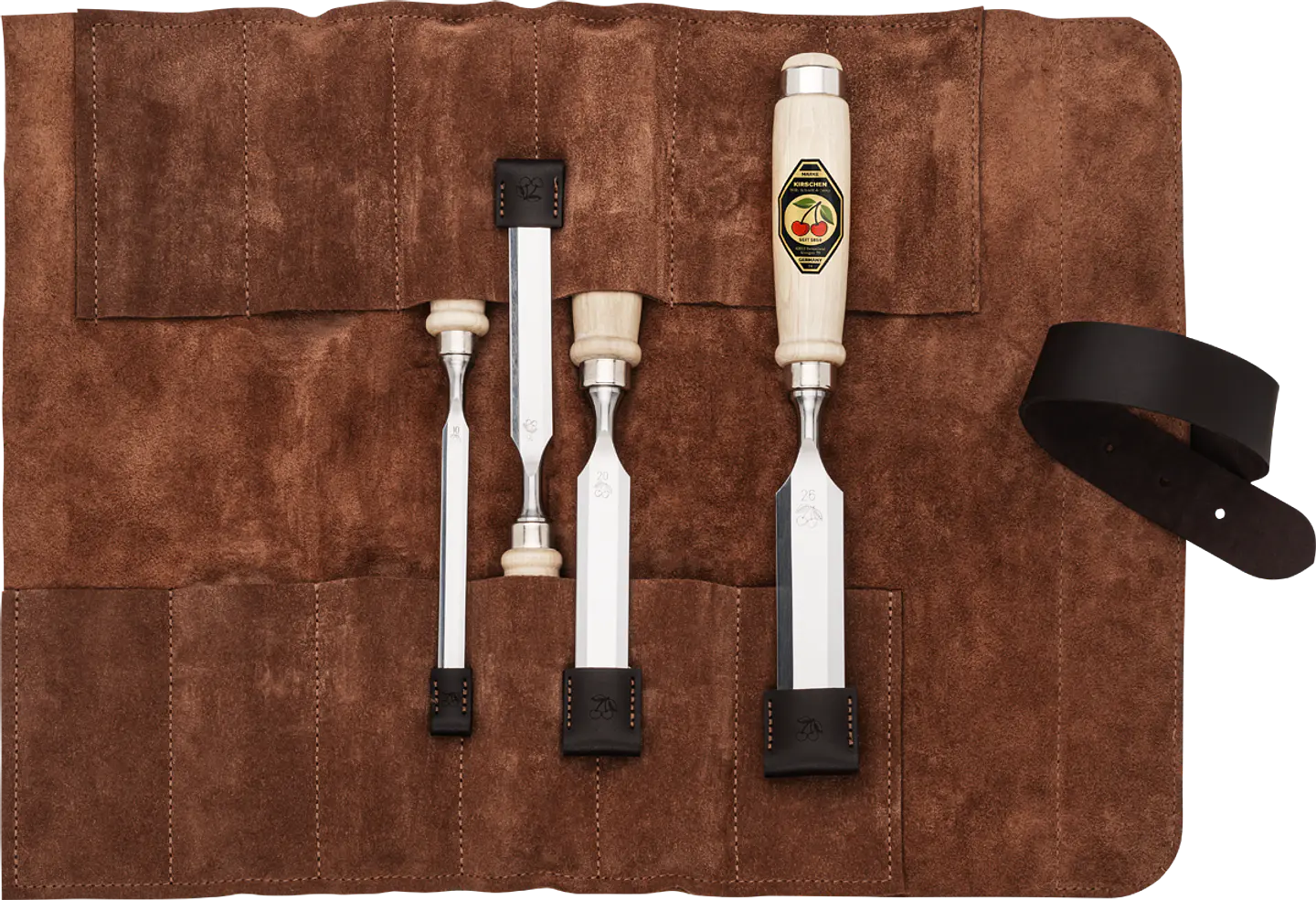 Conjunto de Formões em Bolsa de Couro Castanha – Kirschen (Chisel Set) 5