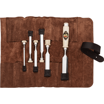 Conjunto de Formões em Bolsa de Couro Castanha – Kirschen (Chisel Set) 7