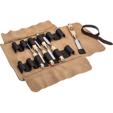 Conjunto de Formões em Bolsa de Couro (6 Peças) – Kirschen (Chisel Set) 2