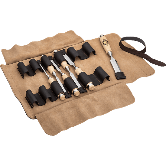 Conjunto de Formões em Bolsa de Couro (6 Peças) – Kirschen (Chisel Set) 2