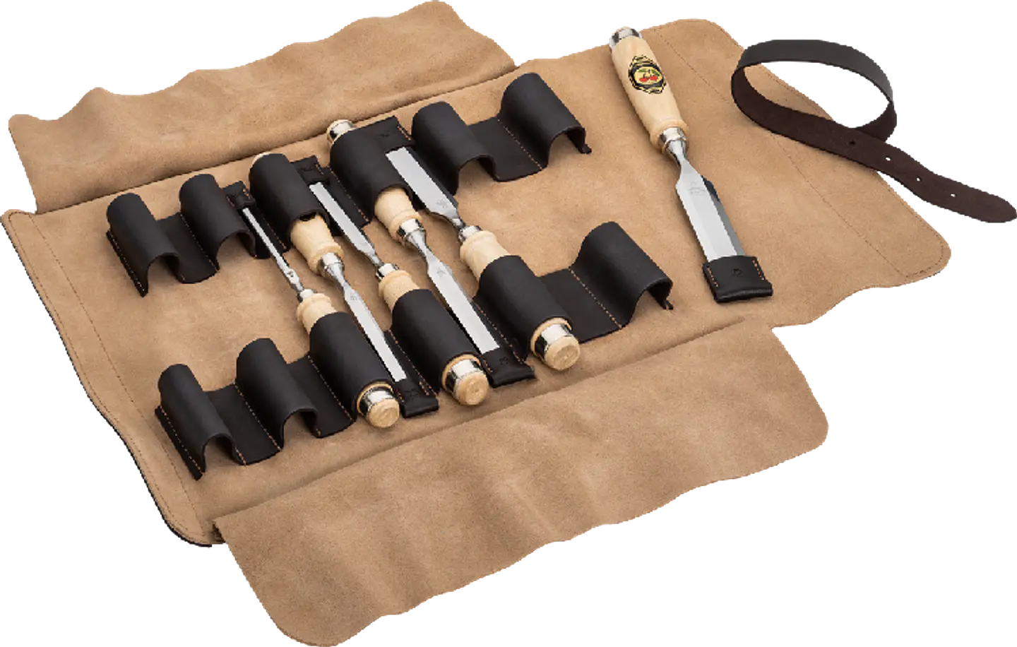 Conjunto de Formões em Bolsa de Couro (6 Peças) – Kirschen (Chisel Set) 2
