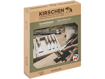 Conjunto de formões curtos em caixa de madeira 5