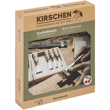 Conjunto de Formões Curtos em Caixa de Madeira (5 Peças) – Kirschen (Short Chisel Set) 6