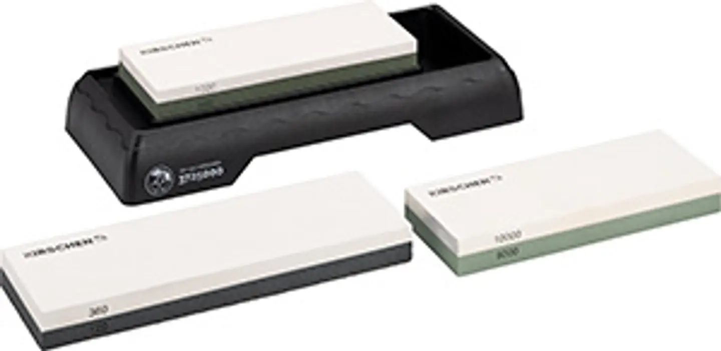 Conjunto de Afiação e Afiamento (4 Peças) com Bandeja – Kirschen (Sharpening and Honing Set) 2
