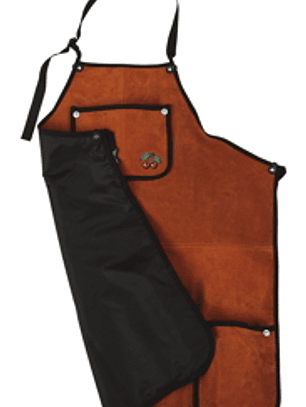 Avental de oficina, feito de camurça