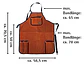 Avental de Oficina em Camurça – Kirschen (Workshop Apron) - Thumbnail 4