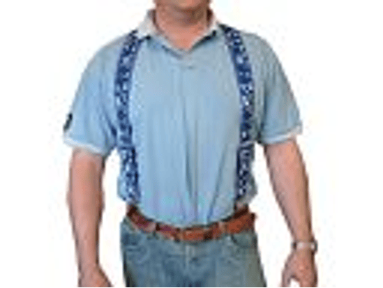 Suspensórios reforçados com 50 mm de largura - Azul 2