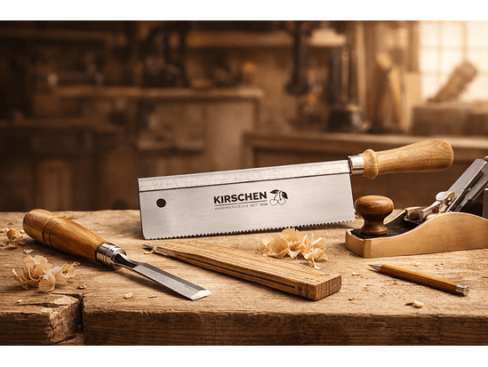 Serra de costas tipo gent´s saw com suporte em aço ou latão ``bronze´´ - Kirschen 1