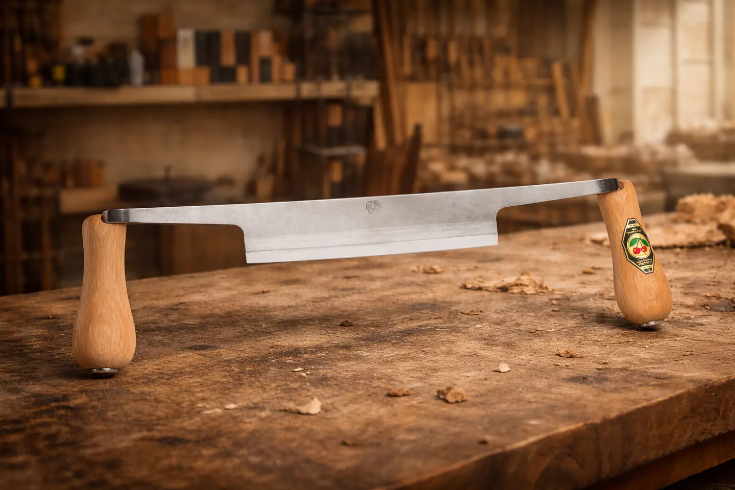 Faca de Tração Reta Polida 120 mm – Kirschen (Polished Drawknife) 1