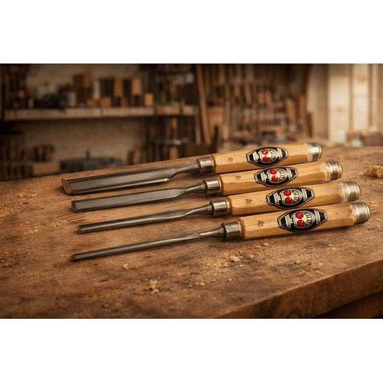 Formão de Marcenaria com Cabo Octogonal em Faia Branca – Kirschen (Bench Chisel – Octagonal Handle) 1