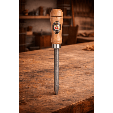 Virador de aço com cabo de madeira - triangular Kirschen 1