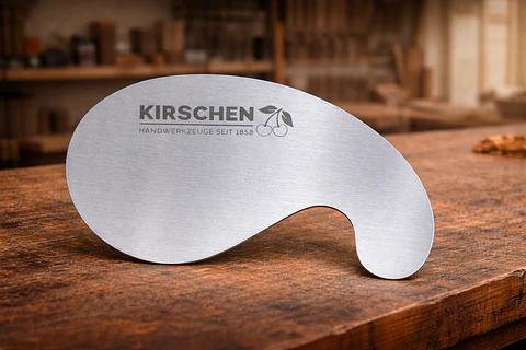 Raspador de Aço Tipo Pescoço de Cisne 0,8 mm – Kirschen (Gooseneck Card Scraper)
