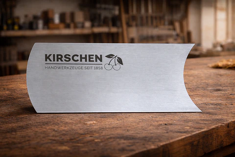 Raspador de Aço Côncavo 0,8 mm – Kirschen (Curved Card Scraper)