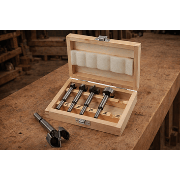Conjunto de Brocas Forstner para Madeira (5 Peças) – Faithfull (Forstner Bit Set) 1