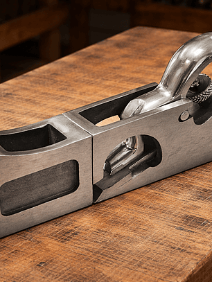 Plaina de encosto 3 em 1 com caixa de madeira