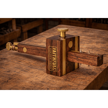 Graminho de Marcação para Respigas com Ajuste por Parafuso – Faithfull (Mortise and Marking Gauge) 1