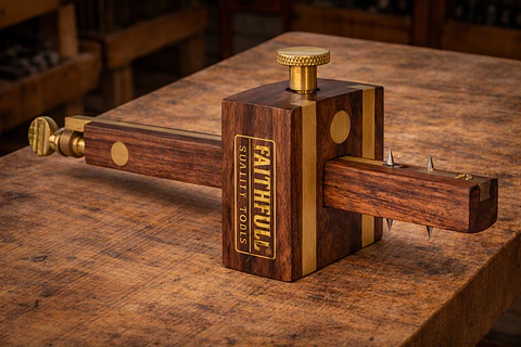 Graminho de Marcação para Respigas com Ajuste por Parafuso – Faithfull (Mortise and Marking Gauge)