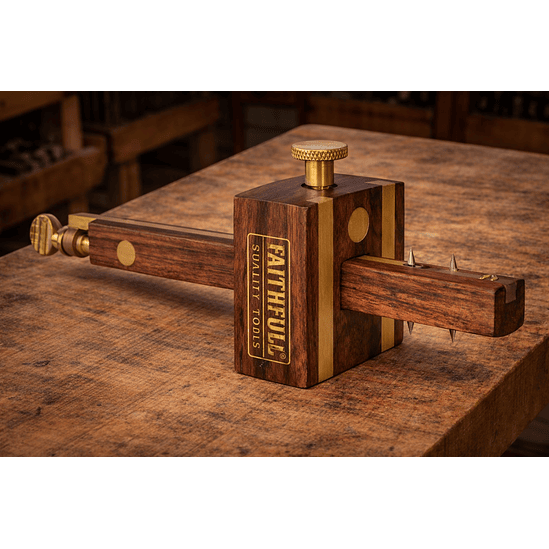 Graminho de Marcação para Respigas com Ajuste por Parafuso – Faithfull (Mortise and Marking Gauge) 1