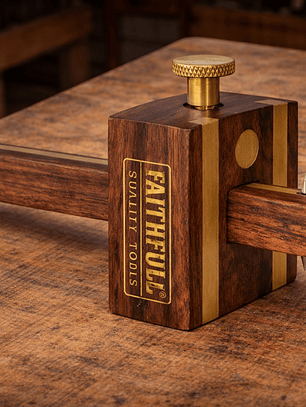 Graminho de marcação de furos e respigas com ajuste de parafuso