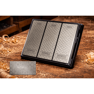 Conjunto de Pedras de Afiar Diamantadas 400 / 600 / 1000 – Faithfull (Diamond Sharpening Stone Set) 1