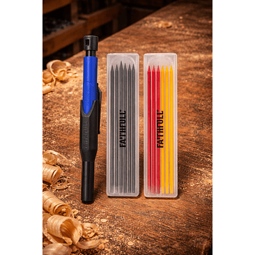 Marcador de Longo Alcance com Recargas – Faithfull (Long Reach Marking Pencil Set) 1