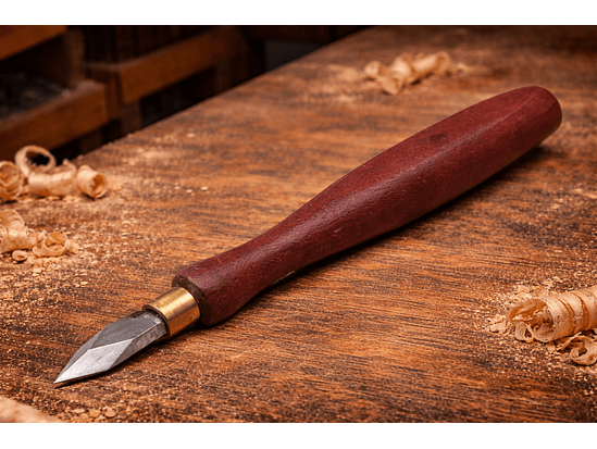 Faca de marcar em cabo de madeira nobre 1