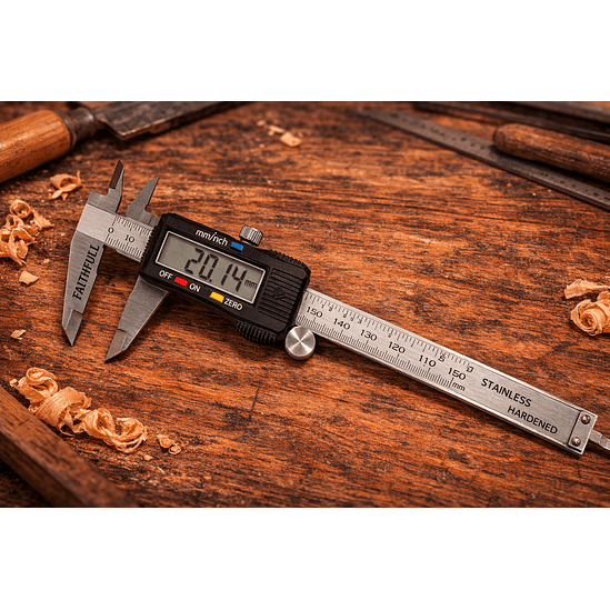 Paquímetro Digital 150 mm em Aço Inoxidável – Faithfull (Digital Vernier Caliper) 1