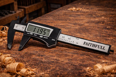 Paquímetro Digital de Bolso 75 mm em Fibra de Carbono – Faithfull (Pocket Digital Caliper)