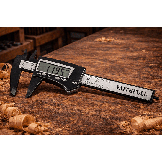 Paquímetro Digital de Bolso 75 mm em Fibra de Carbono – Faithfull (Pocket Digital Caliper) 1