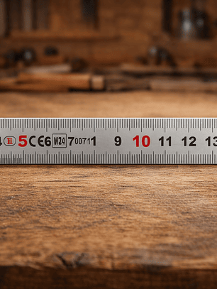 Régua de Medição em Aço Inoxidável – Faithfull (Matt Silver Steel Rule)