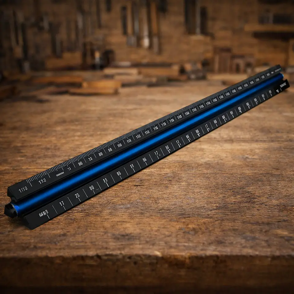 Régua de Escalas Triangular 300 mm – Faithfull (Prestige Tri-Scale Architect Rule) 1