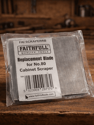 Lâmina de Substituição para Raspador Nº 80 – Faithfull (Replacement Blade for Cabinet Scraper)