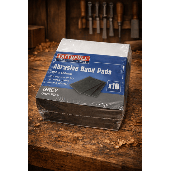 Esponjas Abrasivas de Lixagem Ultra Finas (Pack 10) – Faithfull (Hand Sanding Pads) 1