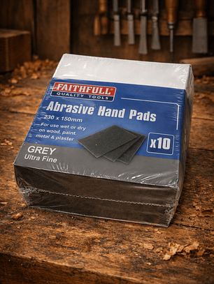 Esponjas Abrasivas de Lixagem Ultra Finas (Pack 10) – Faithfull (Hand Sanding Pads)