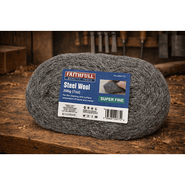 Lã de Aço Industrial para Acabamentos – Faithfull (Steel Wool) 1