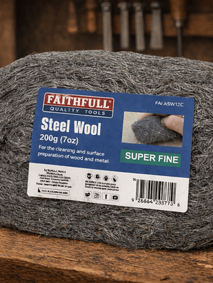 Lã de Aço Industrial para Acabamentos – Faithfull (Steel Wool)