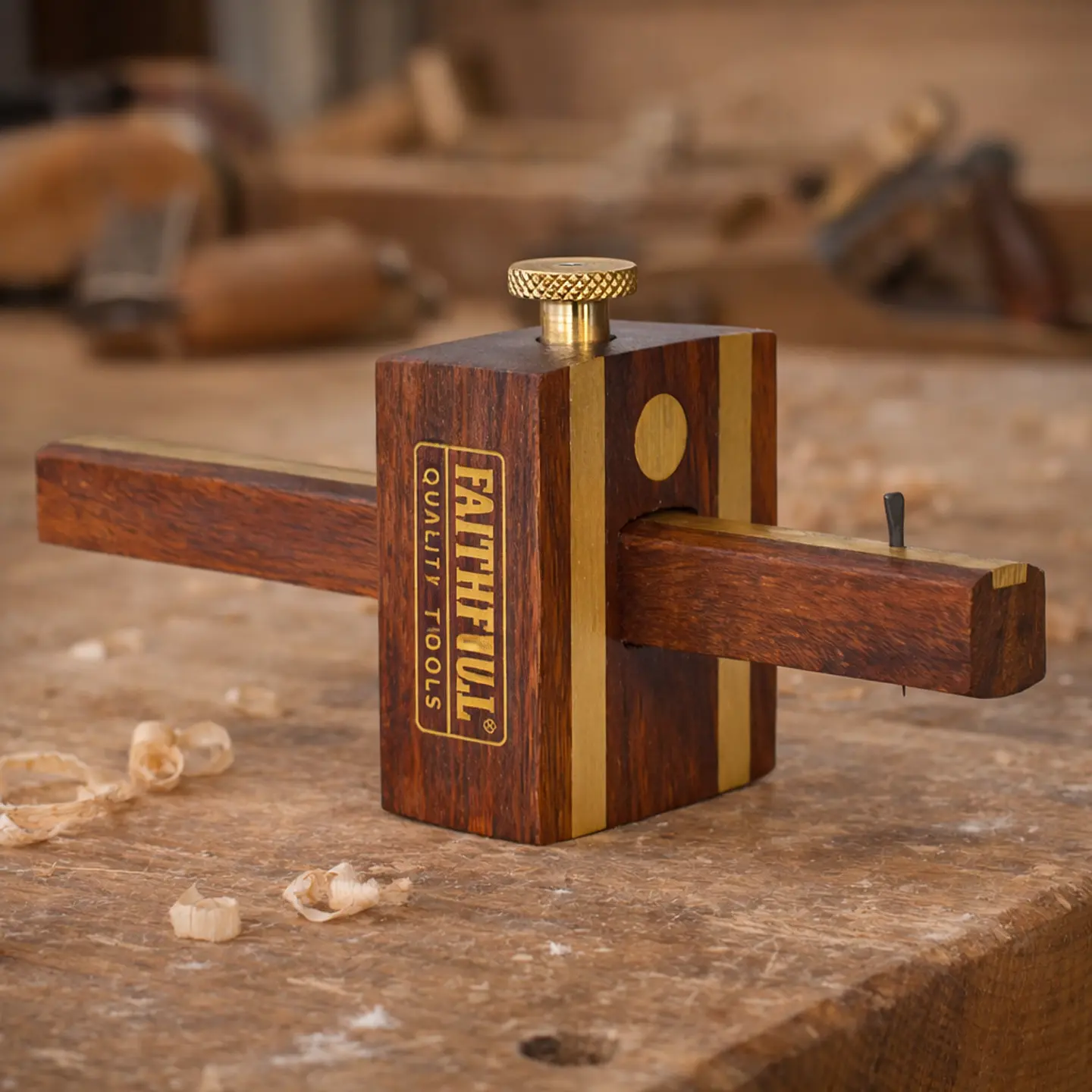 Graminho de Marcação em Madeira Dura – Faithfull (Marking Gauge) 1