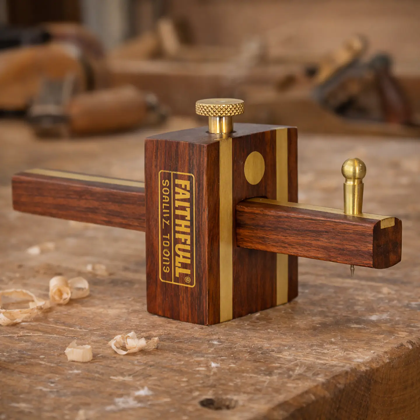 Graminho de Corte em Madeira Dura – Faithfull (Cutting Gauge) 1